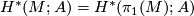 H^*(M; A) = H^*(\pi_1(M); A)