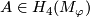 A\in H_4(M_\varphi)
