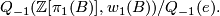 \displaystyle  Q_{-1}(\Zz[\pi_1(B)], w_1(B))/Q_{-1}(e).