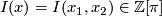 I(x)=I(x_1,x_2)\in\Z[\pi]