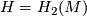 H = H_2(M)