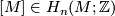 [M] \in H_n(M;\mathbb Z)