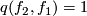 q(f_2,f_1) = 1