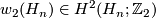 w_2(H_n) \in H^2(H_n; \Zz_2)