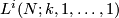 L^i(N;k,1,\ldots,1)