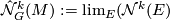 \hat {\mathcal N}^k_G(M) := \lim_E(\mathcal N^k(E)