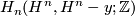 H_n(H^n, H^n -y;\mathbb Z)